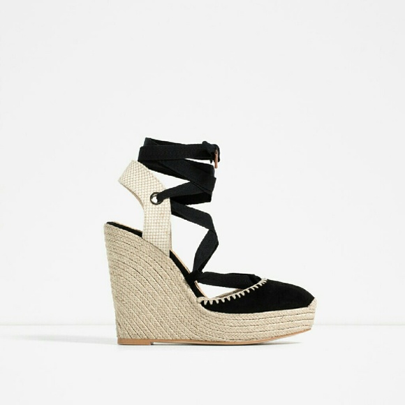 Zara lace up wedges (1485) - Picture 4 of 6